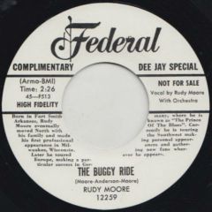 MOORE, RUDY "Buggy Ride/ Ring A-Ling Dong" 7"