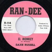 RUSSELL, SAXIE "El Monkey/ Come Dance With Me" 7"
