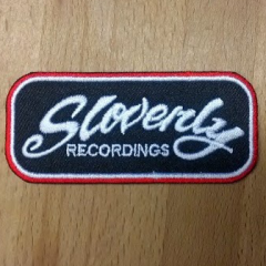 Slovenly Recordings embroidered patch